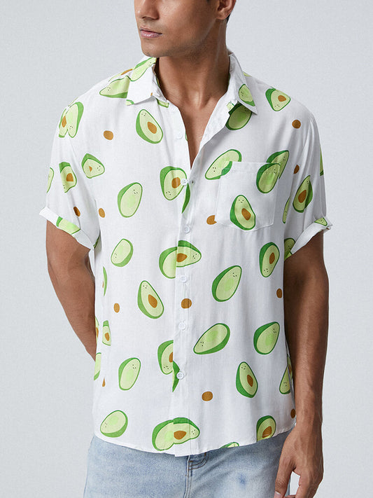 Avocado Print Short Sleeve Shirt